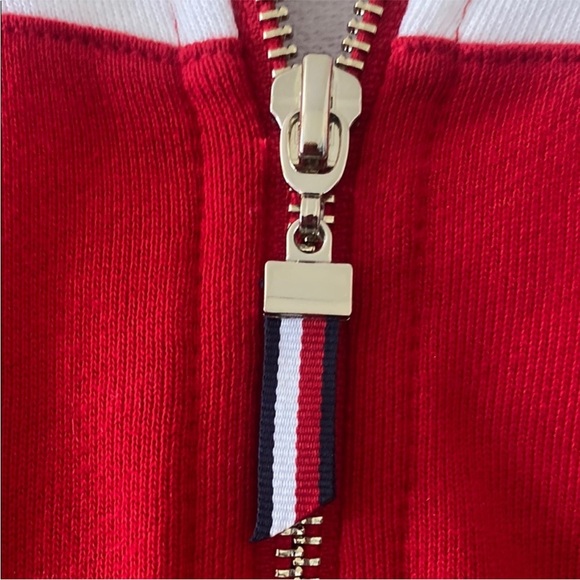 Tommy Hilfiger Women's Red and White Hooded - Picture 3 of 6